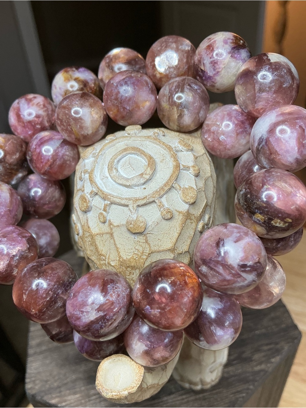 Sunset Aura 🌅✨ Purple and Orange Mica - 14-14+mm (7” - can make smaller) - Picture 2 of 7